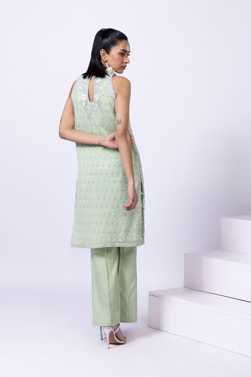 Embroidered | Polyester Crinkle Chiffon | Kurta | USD 18.00