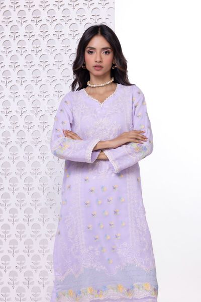 Embroidered | Polyester Crinkle Chiffon | Kurta | USD 24.00