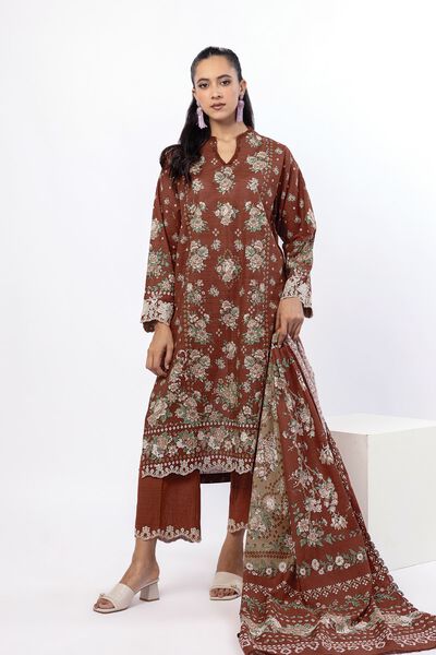 Embroidered | Light Khaddar | Fabrics 3 Piece | USD 40.00