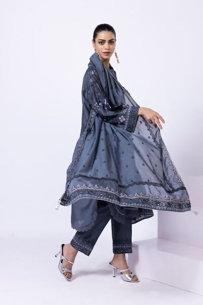 Embroidered | Raw Silk | Pants | USD 7.50