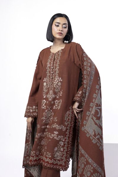 Embroidered | Khaddar | Fabrics 3 Piece | USD 60.00