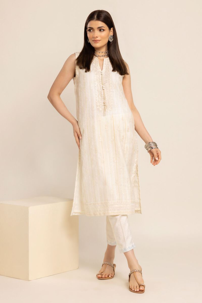 Embroidered | Zari Organza Net | Kurta | null