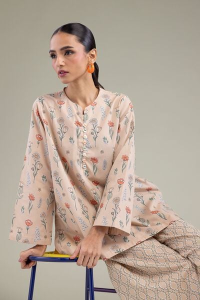 Printed | Cambric | Floral Cambric Kurta | USD 30.00