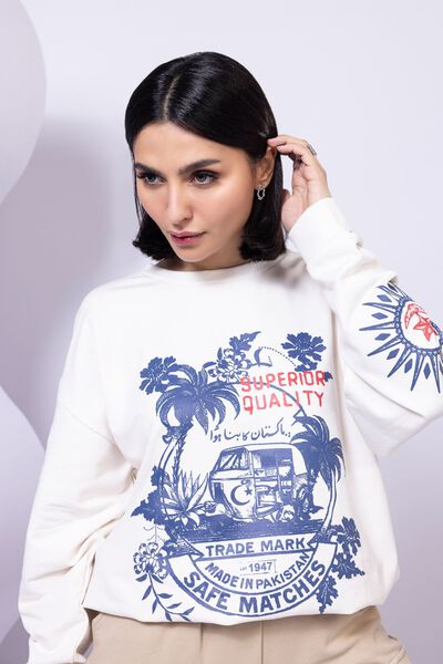Printed | Lycra Terry | Sweatshirt | USD 7.50