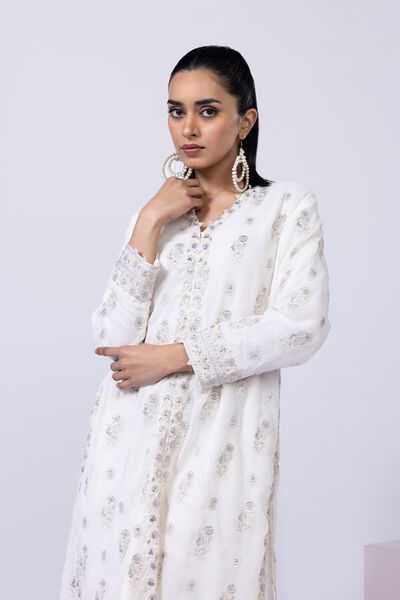 Embroidered | Polyester Crinkle Chiffon | Kurta | USD 22.50
