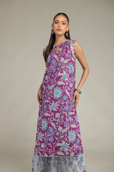 Embroidered | Cotton Viscose | Floral Sleeveless Kurta | USD 22.50