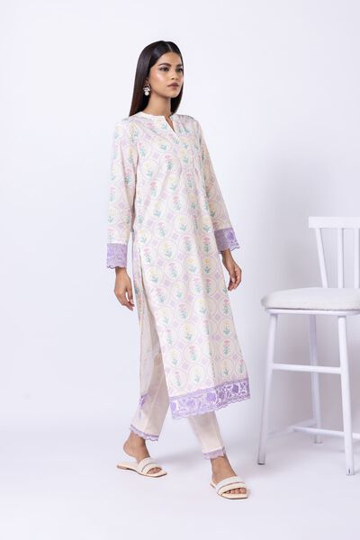 Embroidered | Crosshatch Poplin | Pants | USD 20.00