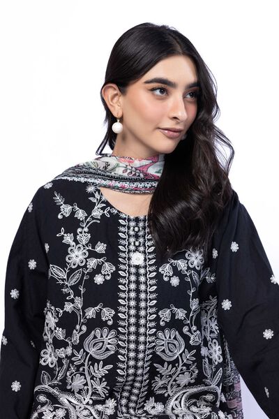 Embroidered | Cotton Dobby | Fabrics 3 Piece | USD 55.00