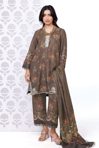 Embroidered | Light Khaddar | Fabrics 3 Piece | USD 12.00