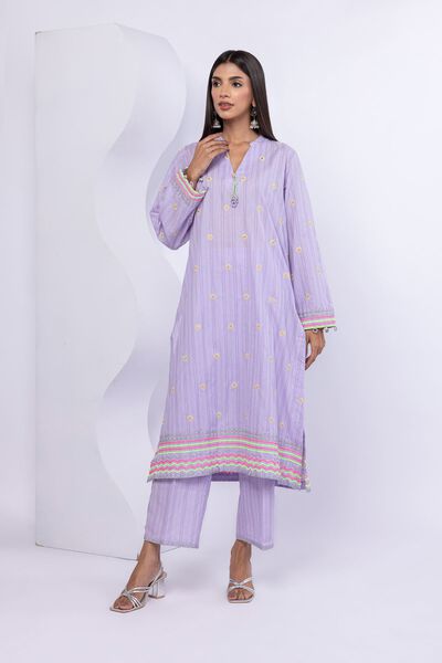 Embroidered | Lurex Stripes | Pants | USD 5.40