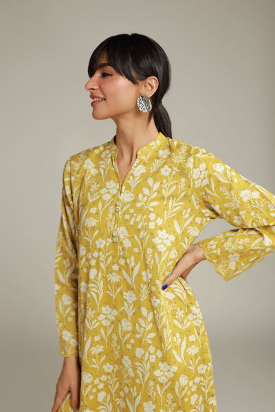 Embroidered | Cotton Dobby | Long Cotton Kurta | USD 30.00