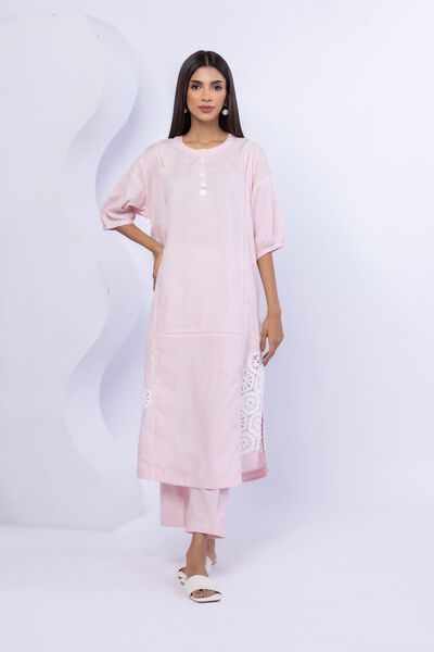 Embroidered | Crosshatch Poplin | Kurta | USD 35.00
