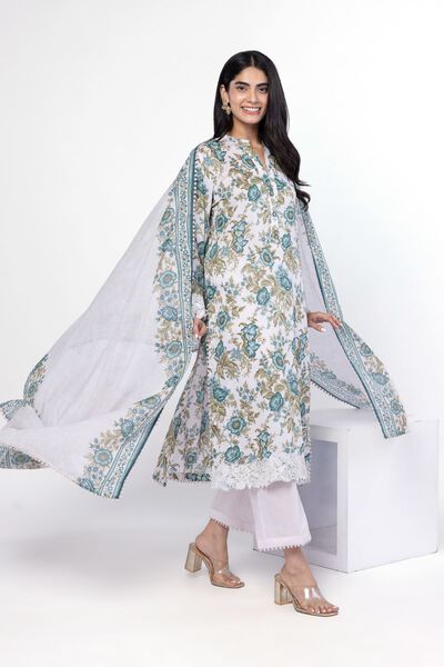 Embroidered | Lawn | Fabrics 3 Piece | USD 45.00