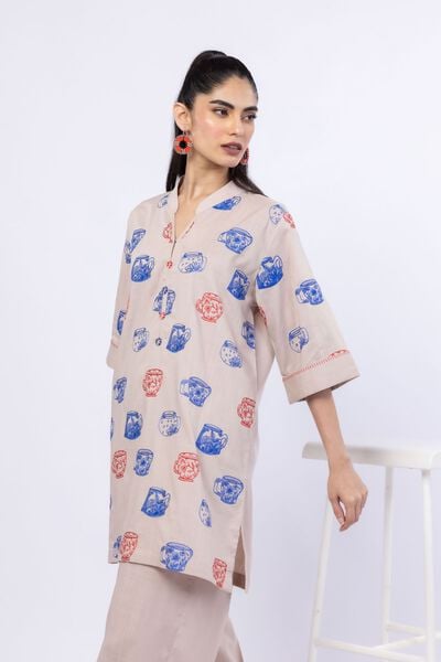Embroidered | Crosshatch Poplin | Kurta | USD 15.00
