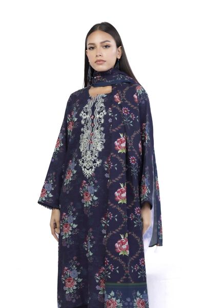 Embroidered | Blended Khaddar | Tailored 3 Piece | USD 60.00