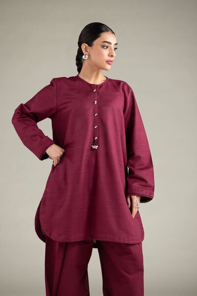 Dyed | Textured Cotton | Kurta | USD 30.00