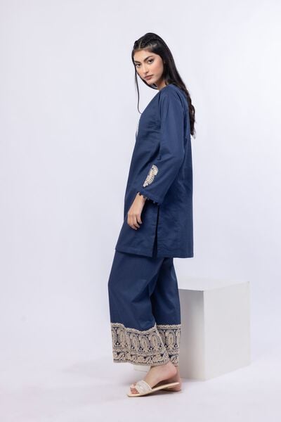 Embroidered | Cotton Dobby | Pants | USD 25.00