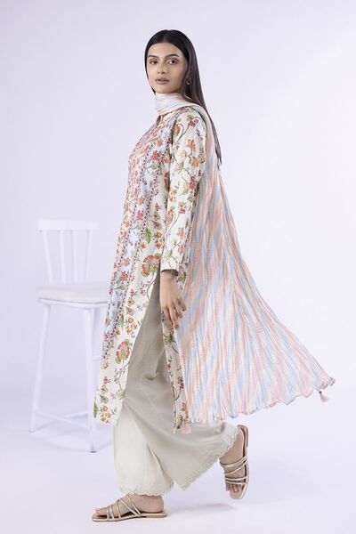 Printed | Voile | Dupatta | USD 20.00
