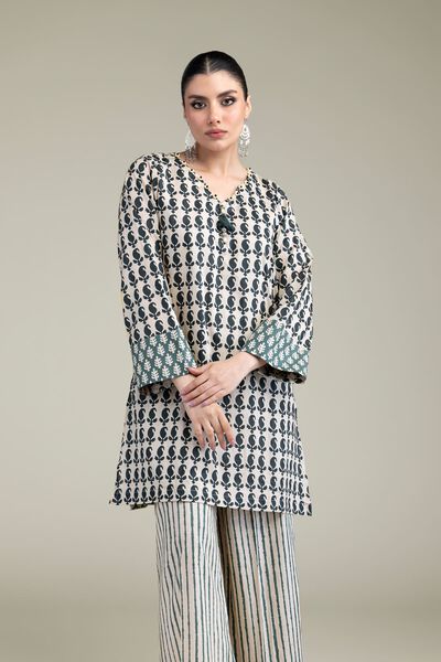 Printed | Cambric | Short V-Neck Kurta | USD 30.00