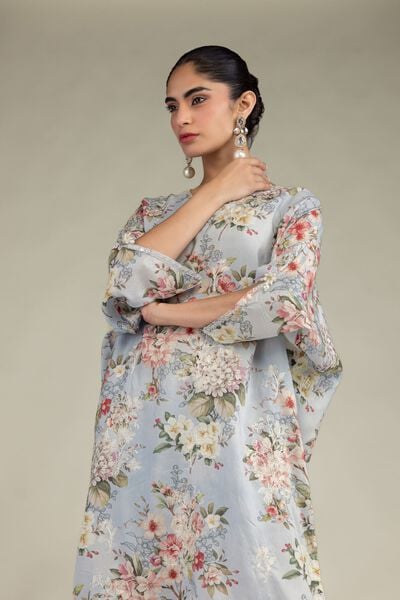 Embroidered | Blended Viscose | Long Embroidered Kurta | USD 55.00