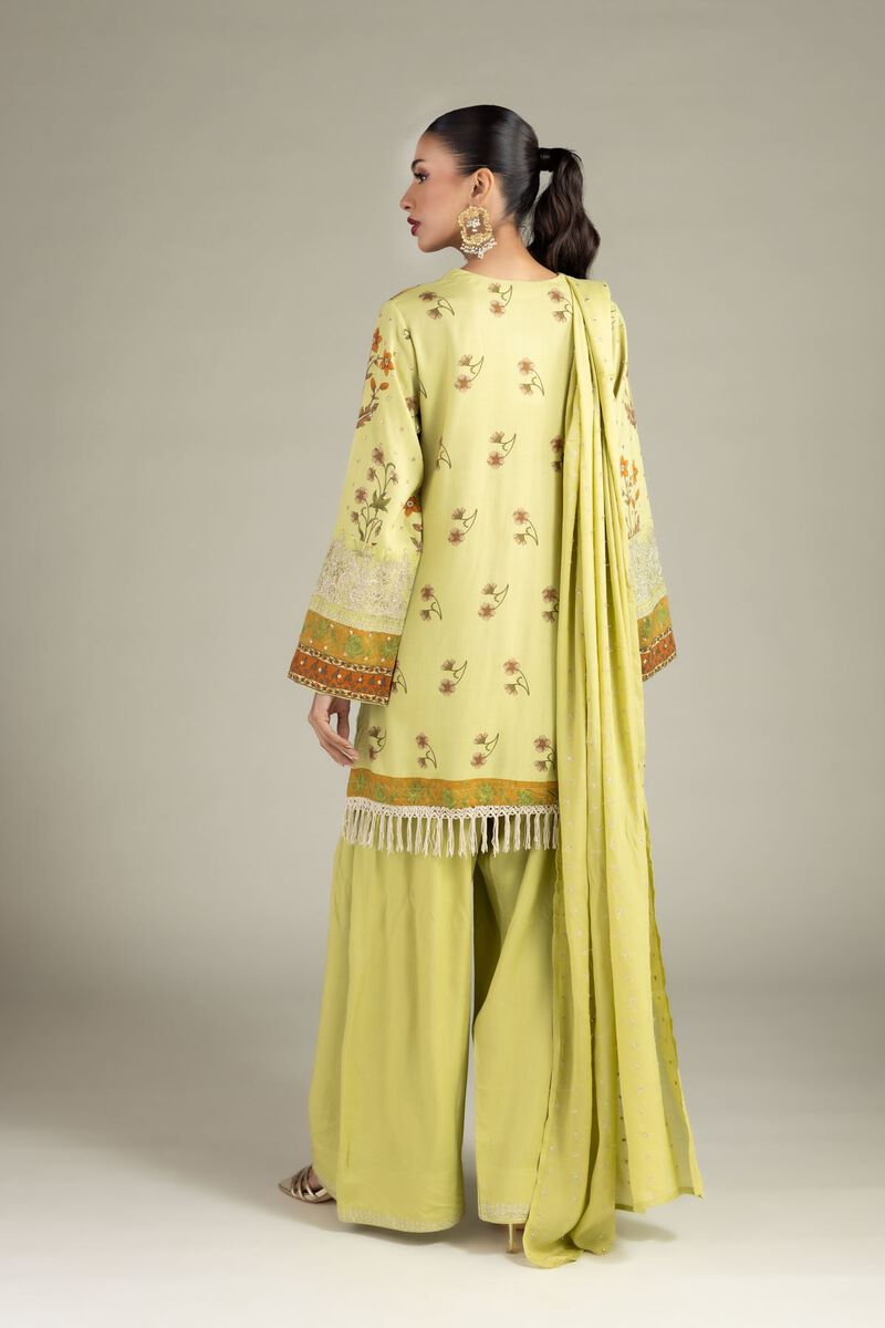 Embroidered | Raw Silk | 3 Piece Co-ord Set | null