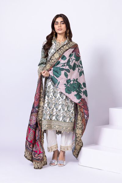 Embroidered | Russian Raw Silk | Pants | USD 9.00