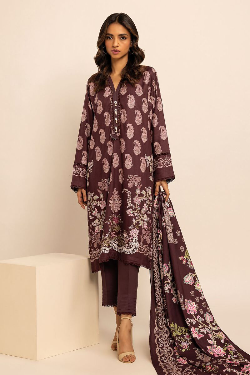 Printed | Printed Viscose Satin | Fabrics 3 Piece | null