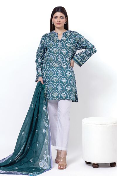 Printed | Lawn | Fabrics 2 Piece | Top and Dupatta | USD 9.00