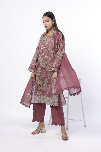 Embroidered | Lawn | Fabrics 3 Piece | USD 45.00