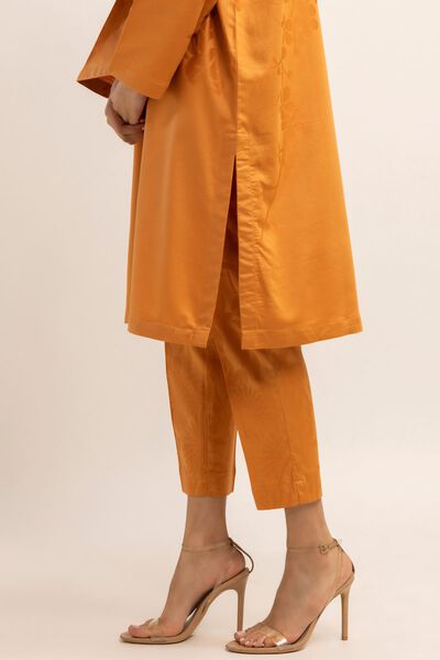 Straight Pants, MUSTARD, hi-res