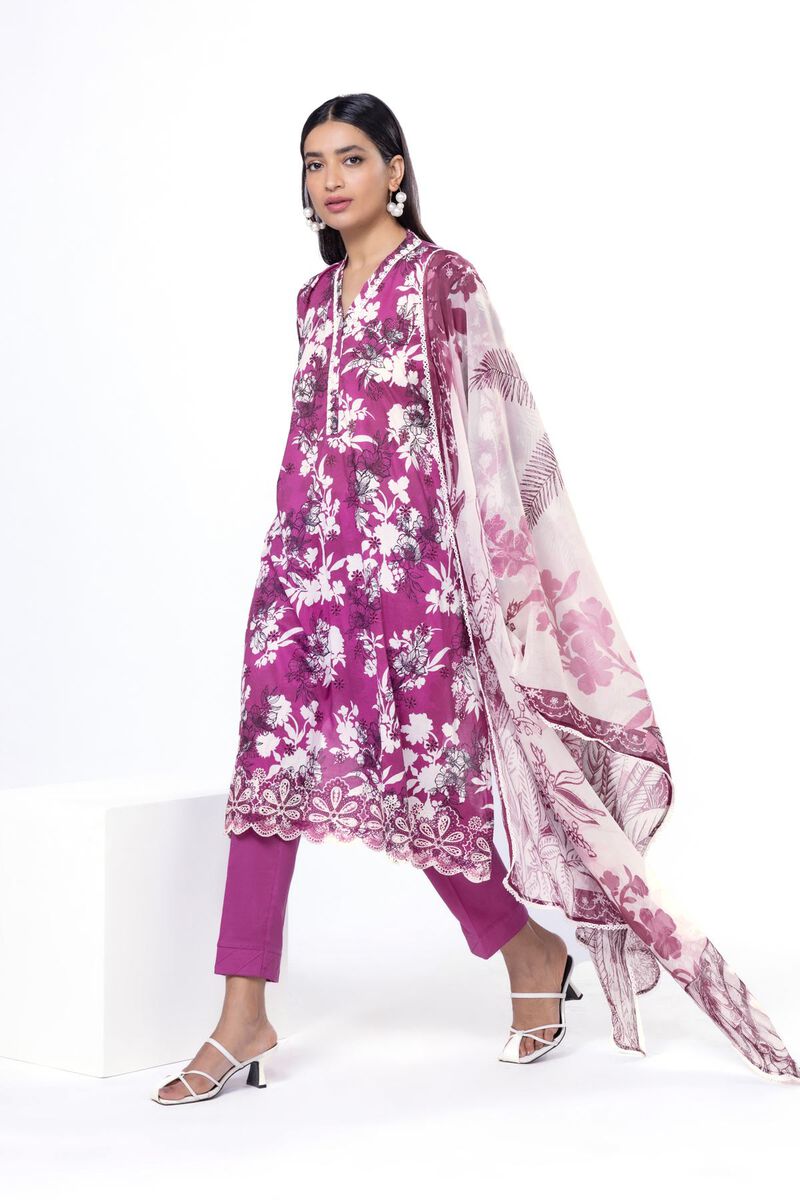 Embroidered | Cambric | Fabrics 3 Piece | USD 27.50