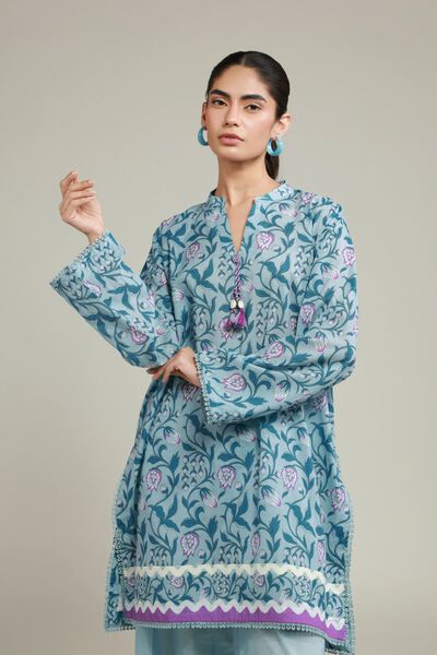 Printed | Cambric | Tailored 2 Piece | Top and Bottom | USD 45.00