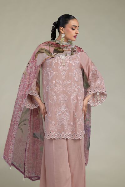Embroidered | Raw Silk | Floral Silk Kurta | USD 30.00