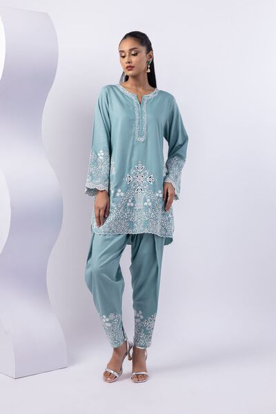 Dyed | Crosshatch Raw Silk | Shalwar | USD 7.50