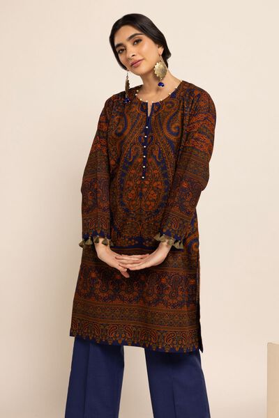 Classic Kurta, NAVY, hi-res