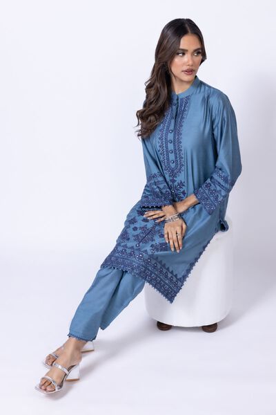 Embroidered | Raw Silk | Kurta | USD 24.00