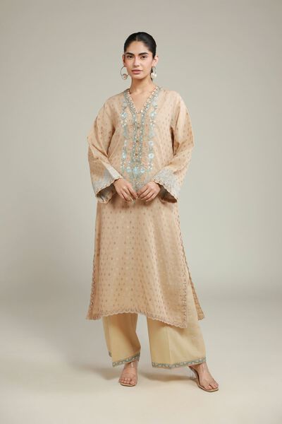 Embroidered | Jacquard | Fabrics 2 Piece | Top and Bottom | USD 55.00