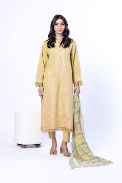 Embroidered | Cotton Dobby | Fabrics 3 Piece | USD 55.00