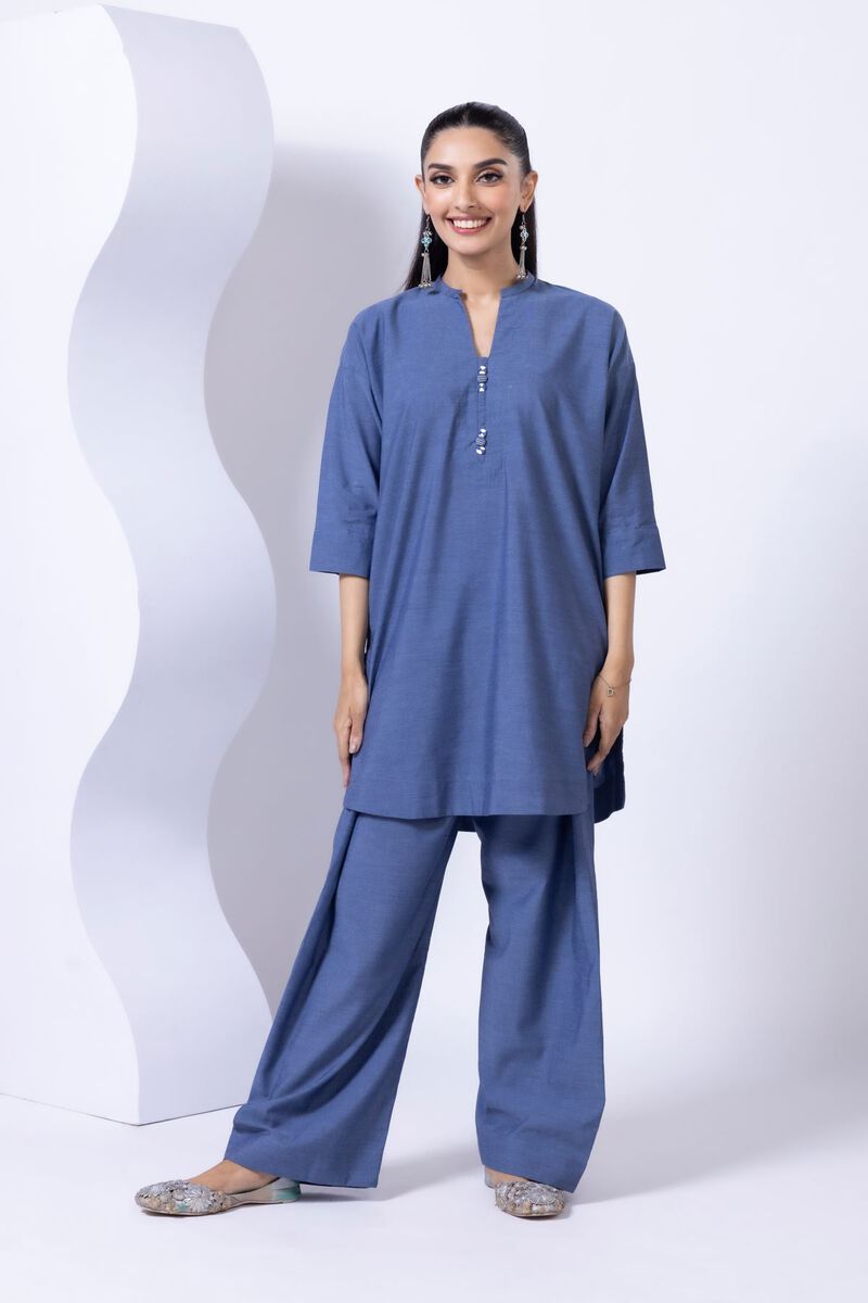 Dyed | Chambray | Kurta | null