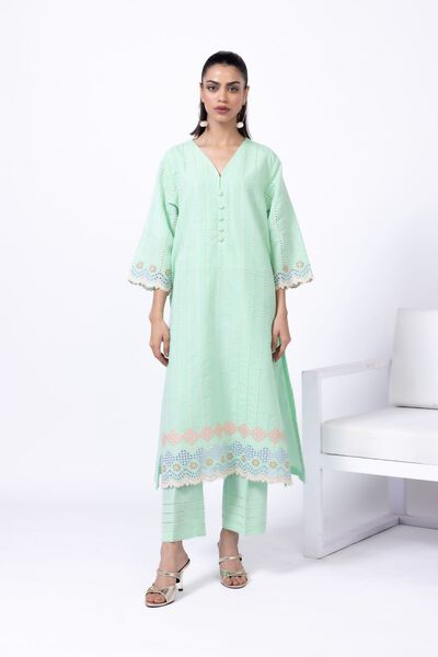 Embroidered | Cotton Reflex | Pants | USD 7.50