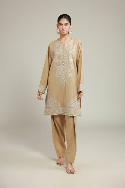 Embroidered | Cotton Dobby | Fabrics 2 Piece | Top and Bottom | USD 20.00