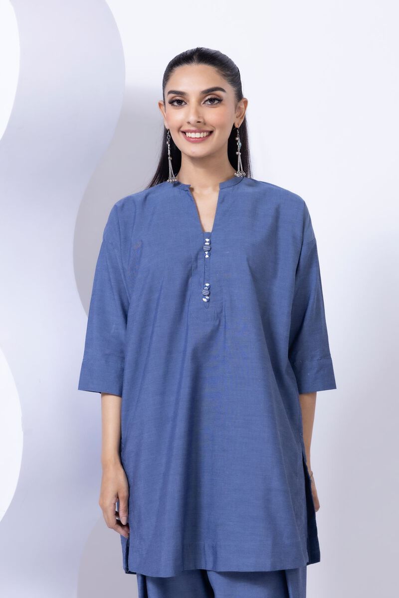Dyed | Chambray | Kurta | null