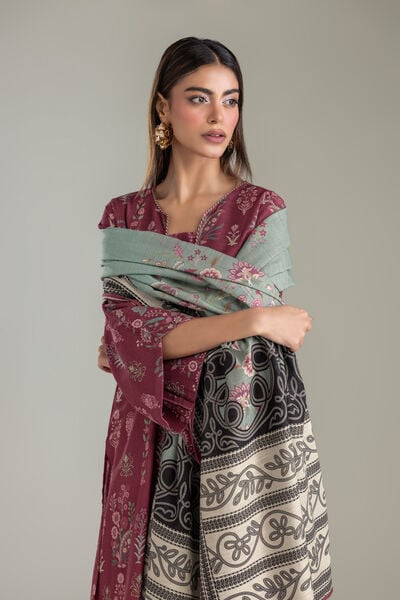 Printed | Light Khaddar | 3-Piece Tailored Set | USD 65.00