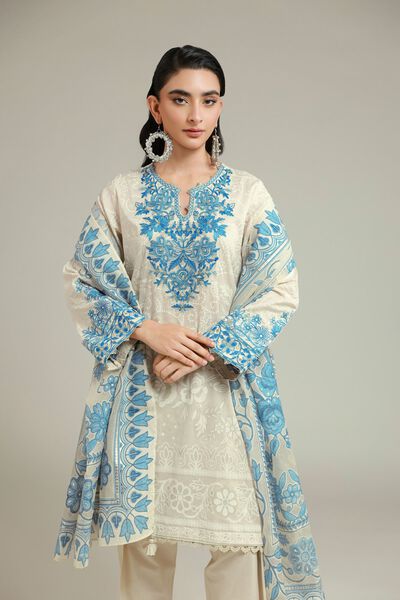 Embroidered | Cambric | Fabrics 3 Piece | USD 60.00