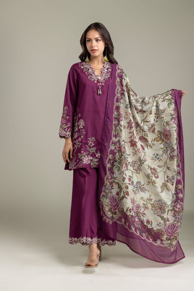Embroidered | Polyester Silk | Dupatta | USD 30.00