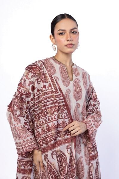 Dyed | Jacquard | Fabrics 3 Piece | USD 45.00