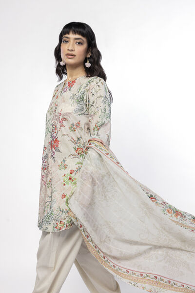 Embroidered | Lawn | Fabrics 3 Piece | USD 45.00