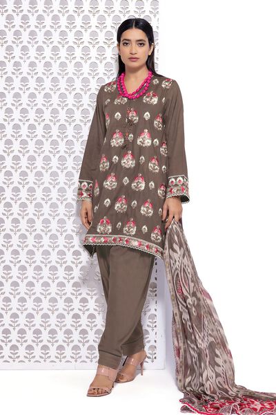 Embroidered | Crosshatch | Fabrics 3 Piece | USD 15.00