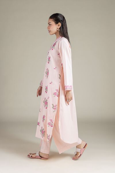 Embroidered | Textured Cambric | Solid Pants | USD 25.00