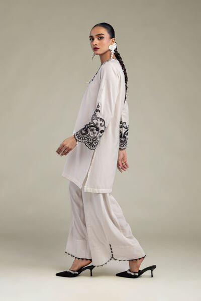 Embroidered | Raw Silk | Raw Silk Pants | USD 30.00